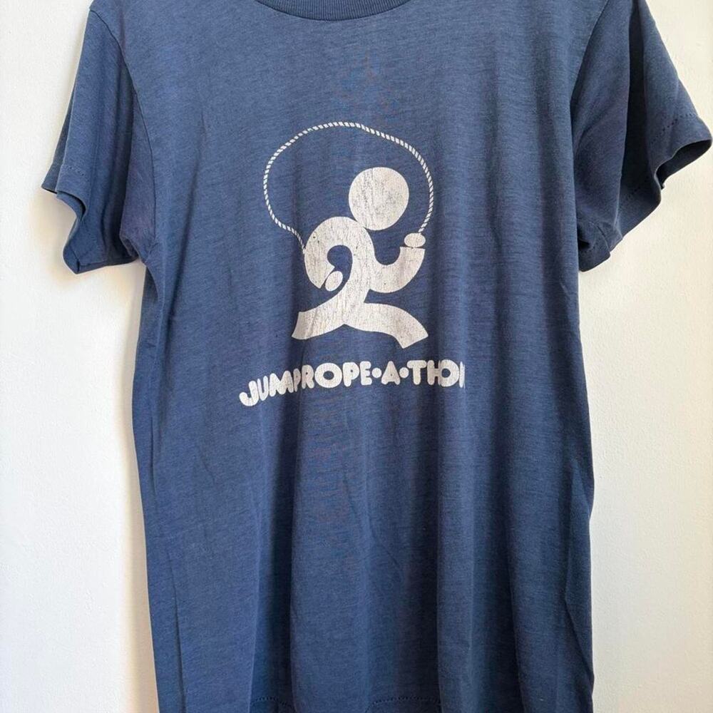 Navy Blue Vintage Jump Rope-a-thon t-shirt